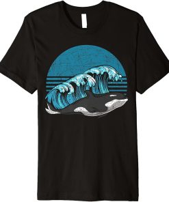 Retro Ocean Animal Killer Whale Orca Premium T-Shirt