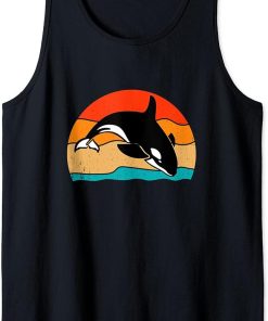 Retro Vintage Whale Orca Squad Orca Squad Whale Sea Animal Tank Top